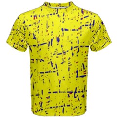 Yellow Summer Pattern Men s Cotton Tee