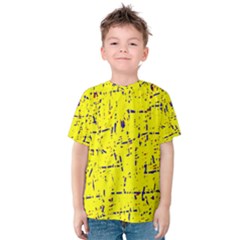 Yellow Summer Pattern Kid s Cotton Tee