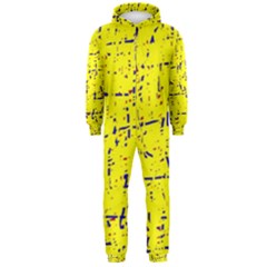 Yellow Summer Pattern Hooded Jumpsuit (men) 