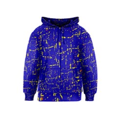 Blue Pattern Kids  Zipper Hoodie