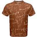 Brown elelgant pattern Men s Cotton Tee View1