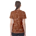 Brown elelgant pattern Women s Sport Mesh Tee View2