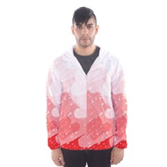 Red Pattern Hooded Wind Breaker (men)