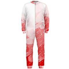 Red Pattern Onepiece Jumpsuit (men)  by Valentinaart