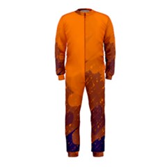 Orange And Blue Artistic Pattern Onepiece Jumpsuit (kids)