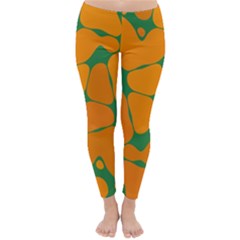 Orange Shapes                                                                                        Winter Leggings