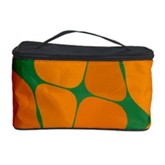 Orange Shapes                                                                                        Cosmetic Storage Case