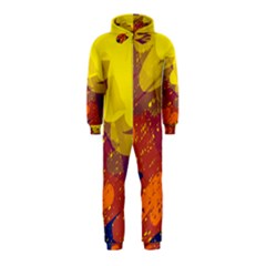 Colorful Abstract Pattern Hooded Jumpsuit (kids)