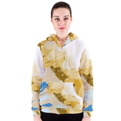 Artistic Pastel Pattern Women s Zipper Hoodie