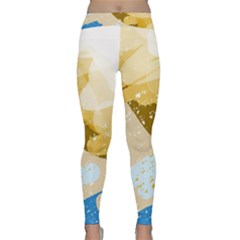 Artistic Pastel Pattern Yoga Leggings  by Valentinaart