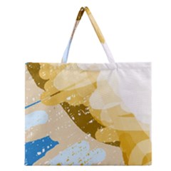 Artistic Pastel Pattern Zipper Large Tote Bag