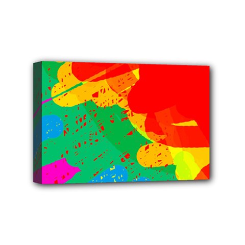 Colorful Abstract Design Mini Canvas 6  X 4 