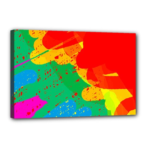 Colorful Abstract Design Canvas 18  X 12  by Valentinaart