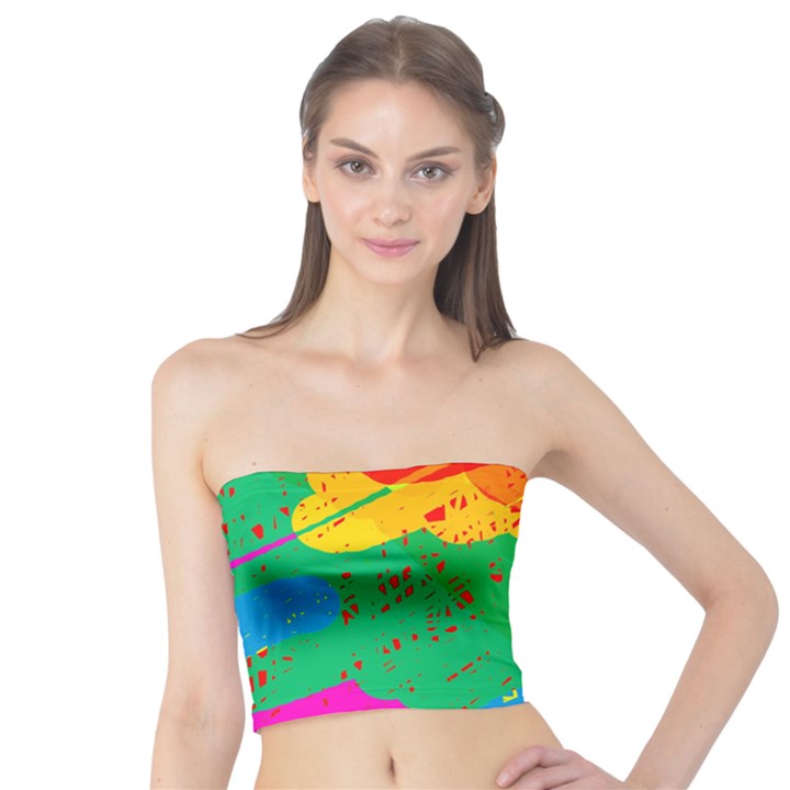 Colorful abstract design Tube Top