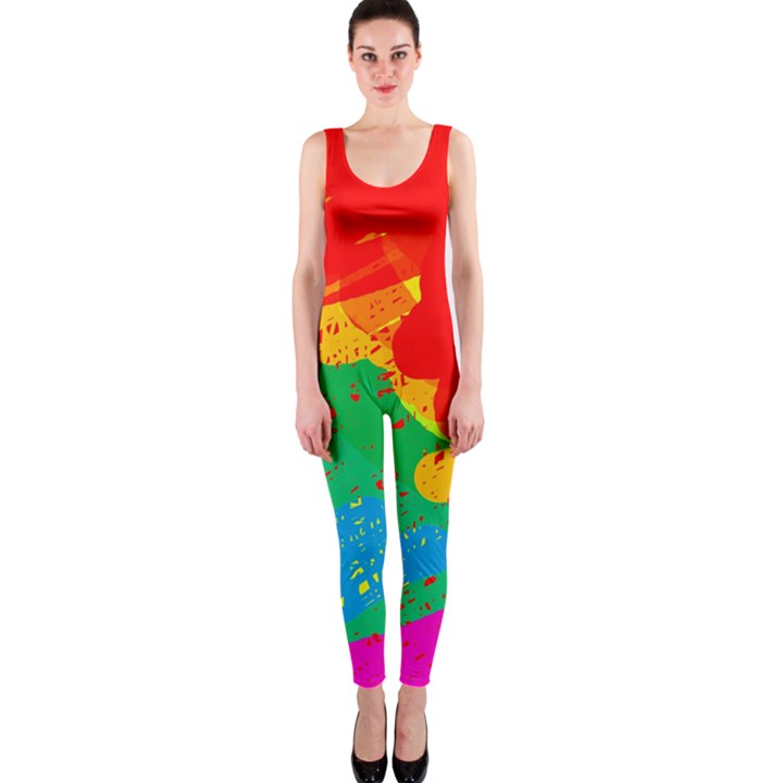 Colorful abstract design OnePiece Catsuit