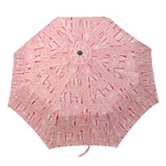 Elegant Pink Pattern Folding Umbrellas