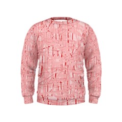 Elegant Pink Pattern Kids  Sweatshirt