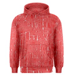 Red Pattern Men s Pullover Hoodie by Valentinaart