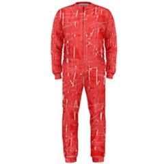 Red Pattern Onepiece Jumpsuit (men) 