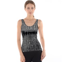 Gray Pattern Tank Top