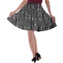 Gray pattern A-line Skater Skirt View2