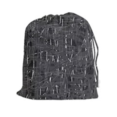 Gray Pattern Drawstring Pouches (xxl)