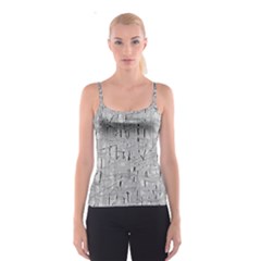 Gray Pattern Spaghetti Strap Top