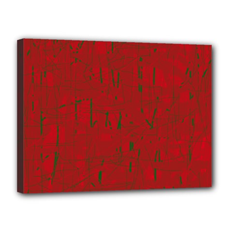 Red Pattern Canvas 16  X 12 