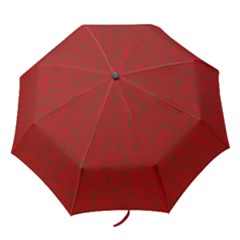 Red Pattern Folding Umbrellas