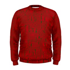 Red Pattern Men s Sweatshirt