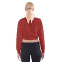 Red pattern Women s Cropped Sweatshirt View2