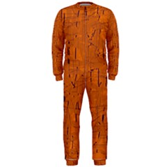 Orange Pattern Onepiece Jumpsuit (men) 