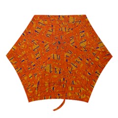 Orange Pattern Mini Folding Umbrellas