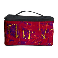 Red And Blue Pattern Cosmetic Storage Case