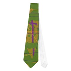 Green Pattern Neckties (one Side) 