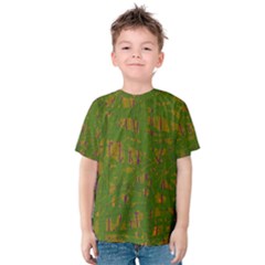 Green Pattern Kid s Cotton Tee