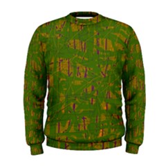 Green Pattern Men s Sweatshirt