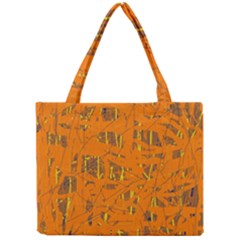 Orange Pattern Mini Tote Bag