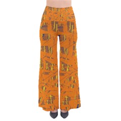 Orange Pattern Pants