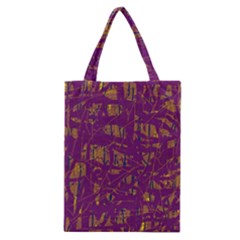 Purple Pattern Classic Tote Bag