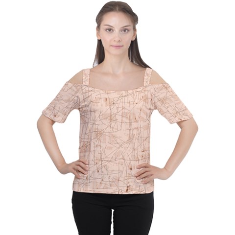 Elegant Patterns Women s Cutout Shoulder Tee by Valentinaart