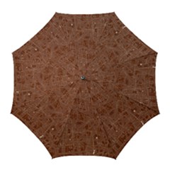 Brown Pattern Golf Umbrellas