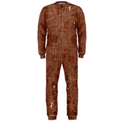 Brown Pattern Onepiece Jumpsuit (men) 