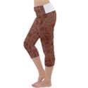 Brown pattern Capri Yoga Leggings View2