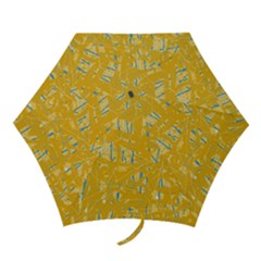 Yellow Pattern Mini Folding Umbrellas