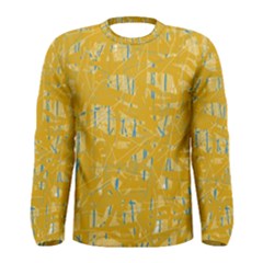 Yellow Pattern Men s Long Sleeve Tee