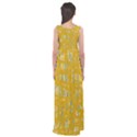 Yellow pattern Empire Waist Maxi Dress View2