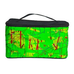 Neon Green Pattern Cosmetic Storage Case