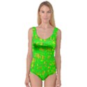 Neon green pattern Princess Tank Leotard  View1