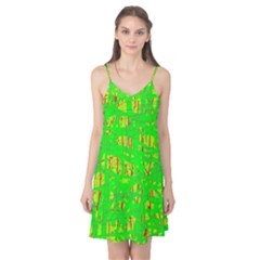 Neon Green Pattern Camis Nightgown